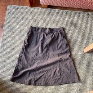 Counterparts Chocolate A-Line Skirt
